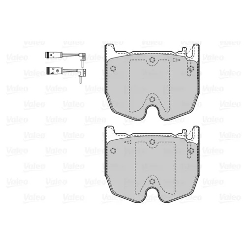 Sada brzdových platničiek kotúčovej brzdy 601528 /VALEO/ - obr. 1