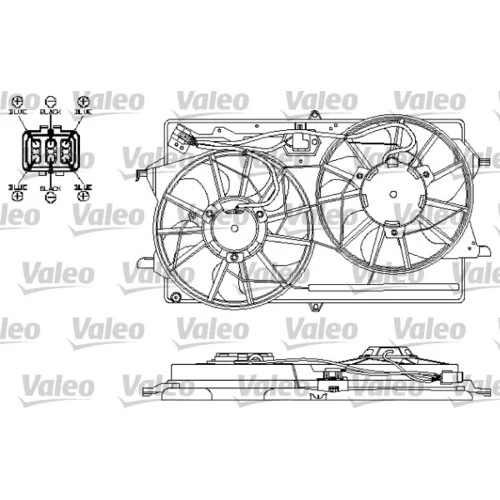 Ventilátor chladenia motora VALEO 696149