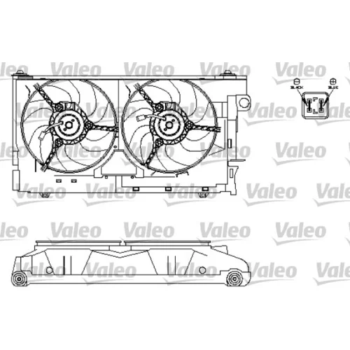 Ventilátor chladenia motora VALEO 696213