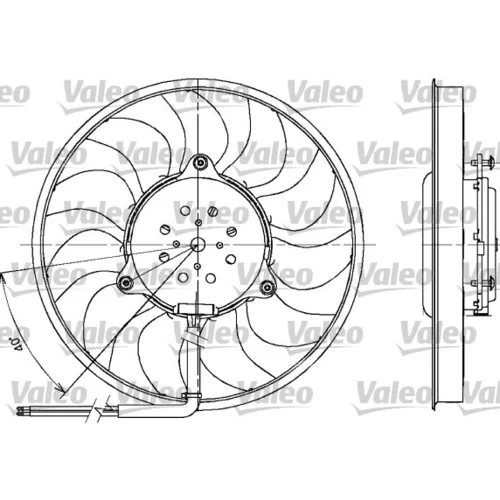 Ventilátor chladenia motora VALEO 698612