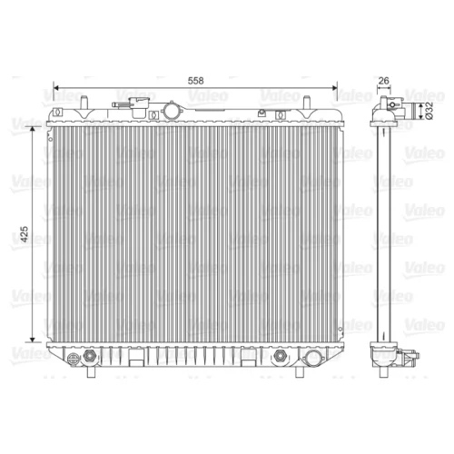 Chladič motora VALEO 701593