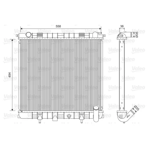 Chladič motora VALEO 701599