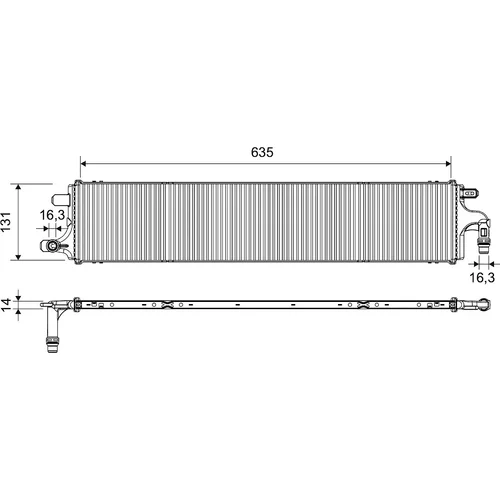 Chladič motora 701659 /VALEO/
