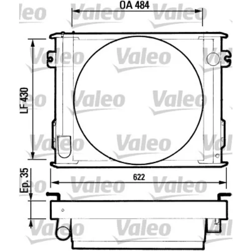 Chladič motora VALEO 730212