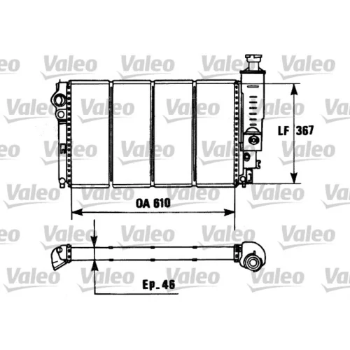 Chladič motora VALEO 730953