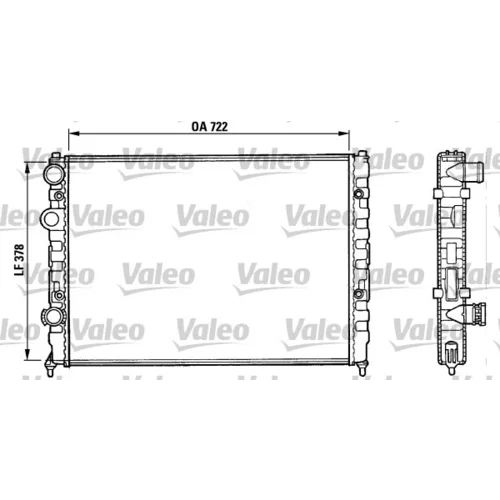 Chladič motora VALEO 731006