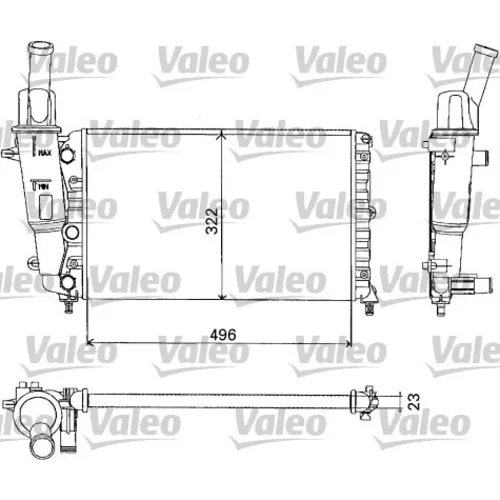 Chladič motora VALEO 731375