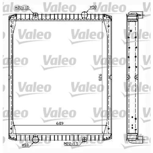 Chladič motora VALEO 732998