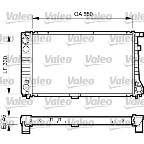 Chladič motora VALEO 734289