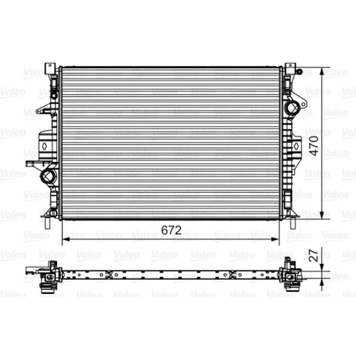 Chladič motora VALEO 735551