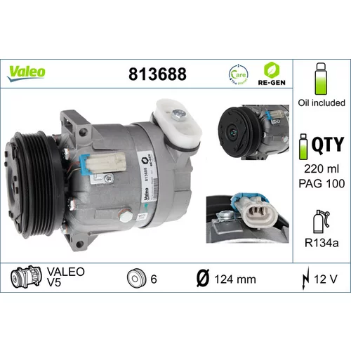 Kompresor klimatizácie VALEO 813688