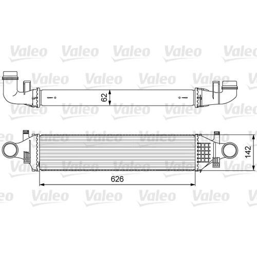 Chladič plniaceho vzduchu VALEO 818623