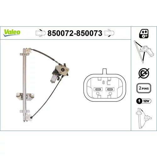 Mechanizmus zdvíhania okna VALEO 850072