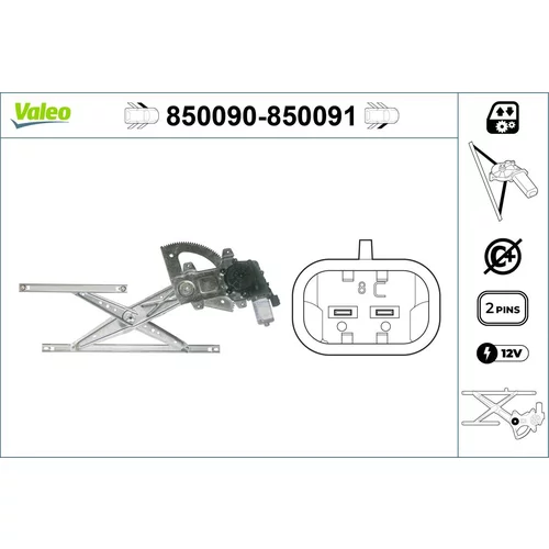 Mechanizmus zdvíhania okna VALEO 850090