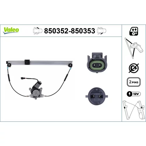 Mechanizmus zdvíhania okna VALEO 850352