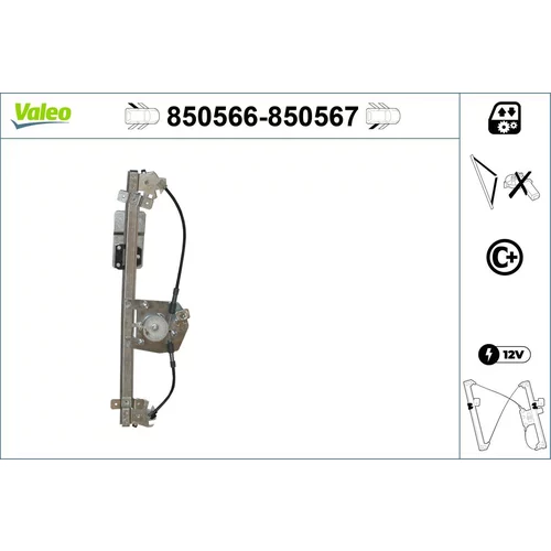 Mechanizmus zdvíhania okna VALEO 850566