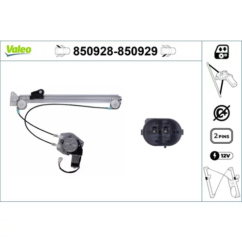 Mechanizmus zdvíhania okna VALEO 850928