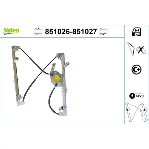 Mechanizmus zdvíhania okna VALEO 851026