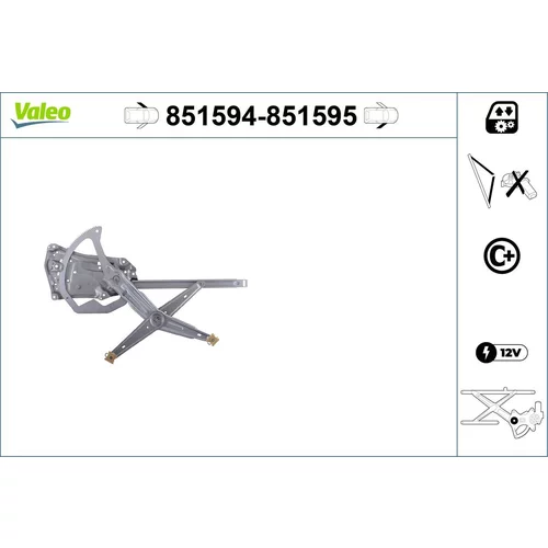 Mechanizmus zdvíhania okna VALEO 851594