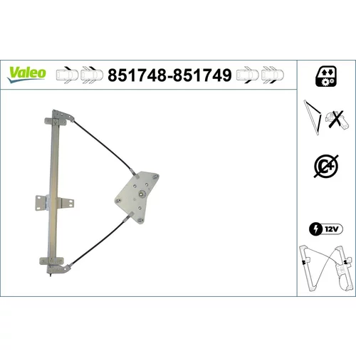 Mechanizmus zdvíhania okna VALEO 851748