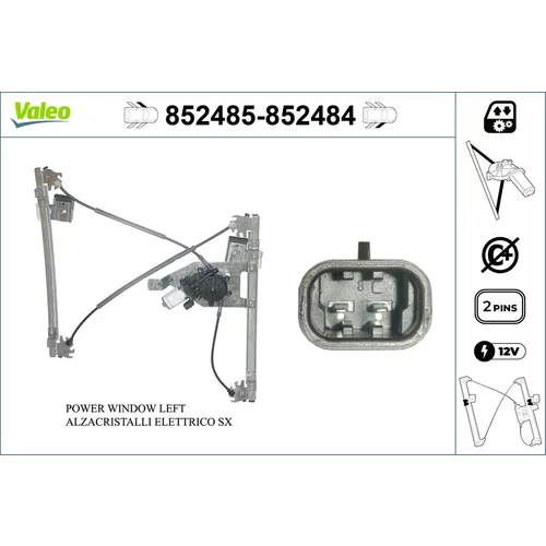 Mechanizmus zdvíhania okna VALEO 852485