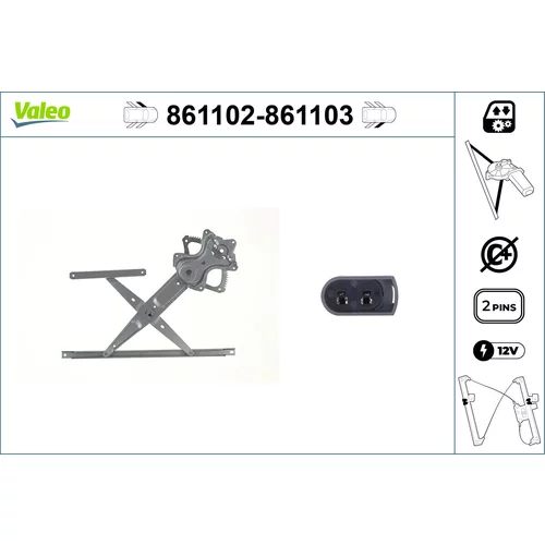 Mechanizmus zdvíhania okna VALEO 861103