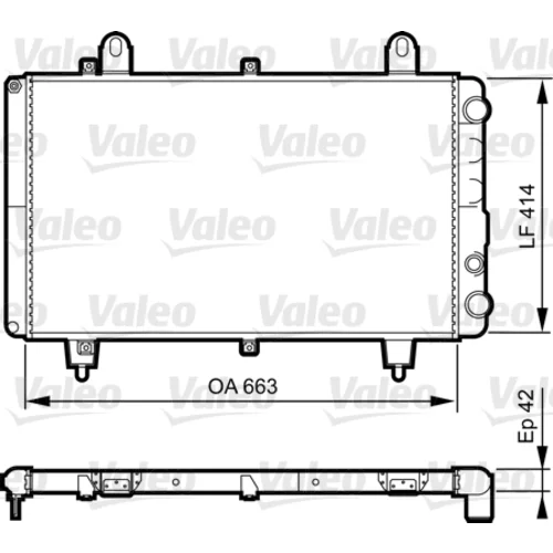 Chladič motora VALEO 883764