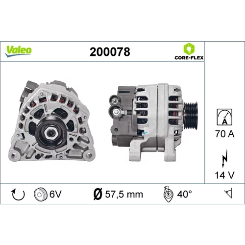 Alternátor VALEO 200078