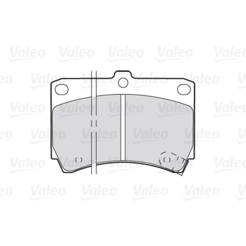 Sada brzdových platničiek kotúčovej brzdy 301274 /VALEO/ - obr. 1