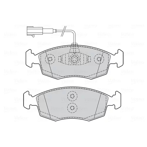 Sada brzdových platničiek kotúčovej brzdy 301298 /VALEO/ - obr. 1