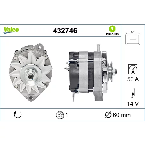 Alternátor VALEO 432746