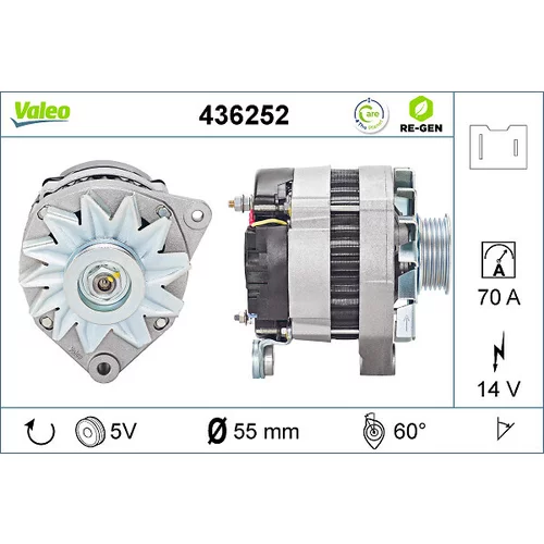 Alternátor VALEO 436252