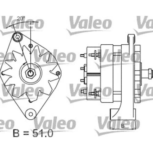 Alternátor 436439 /VALEO/ - obr. 1