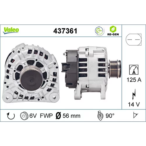Alternátor VALEO 437361