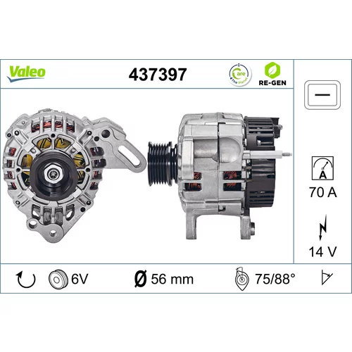 Alternátor VALEO 437397