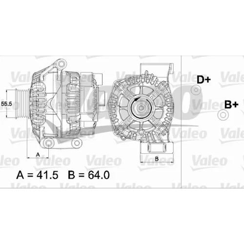 Alternátor 437475 /VALEO/ - obr. 1