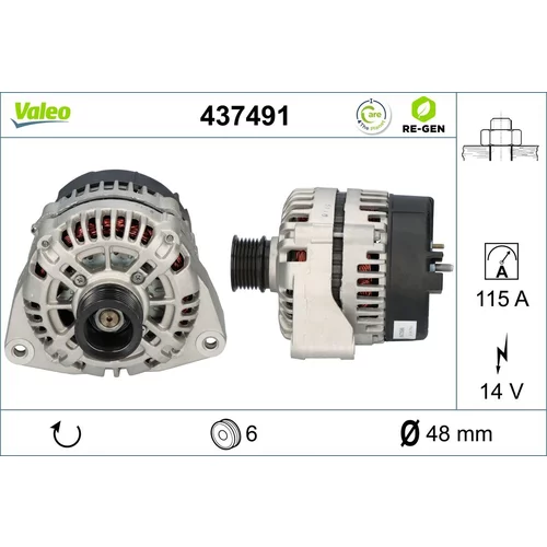 Alternátor VALEO 437491