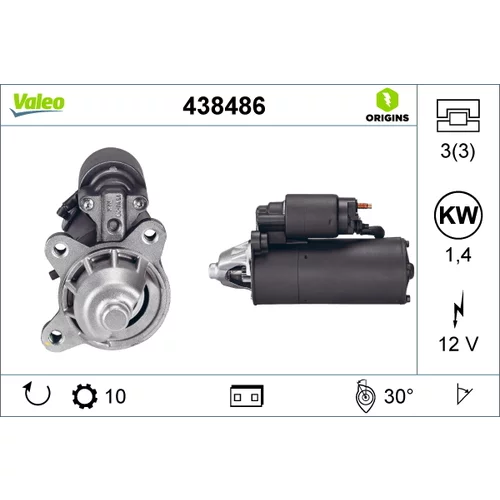 Štartér VALEO 438486