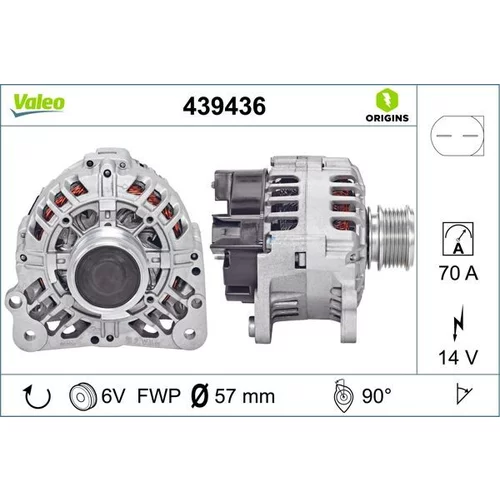 Alternátor VALEO 439436