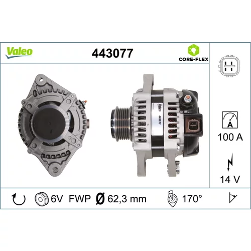 Alternátor VALEO 443077