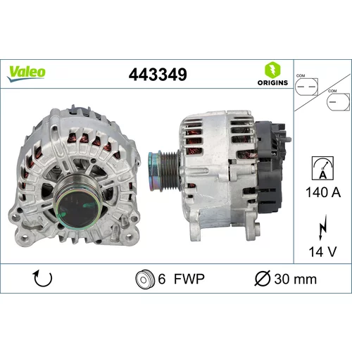 Alternátor VALEO 443349
