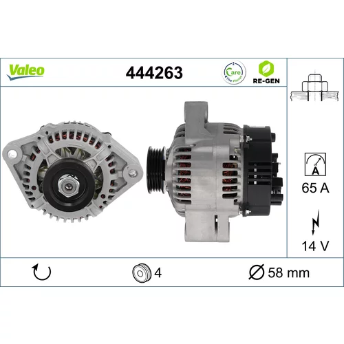 Alternátor VALEO 444263