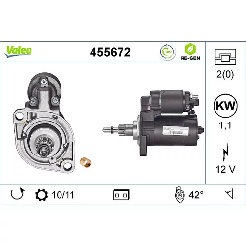 Štartér VALEO 455672