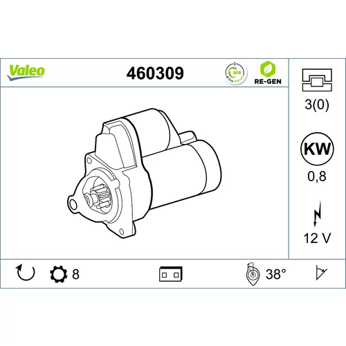 Štartér VALEO 460309