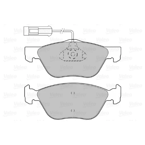 Sada brzdových platničiek kotúčovej brzdy 598065 /VALEO/ - obr. 1
