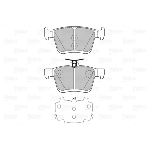 Sada brzdových platničiek kotúčovej brzdy 601329 /VALEO/ - obr. 1