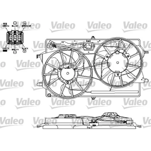Ventilátor chladenia motora VALEO 696153