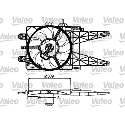 Ventilátor chladenia motora VALEO 698483