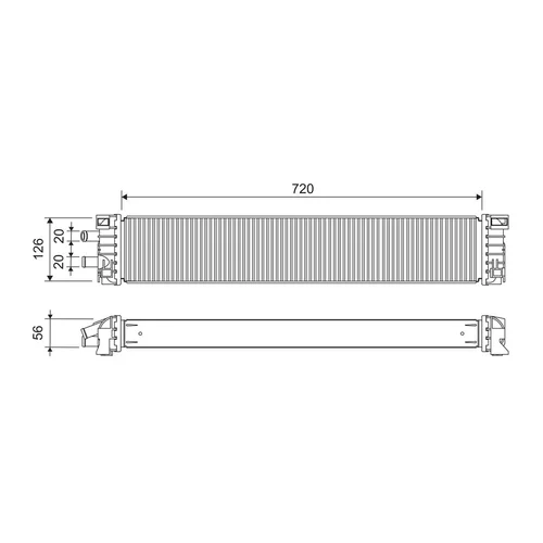 Chladič motora VALEO 701294