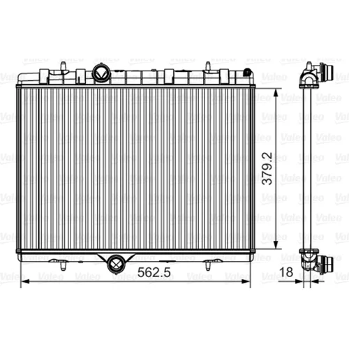 Chladič motora VALEO 701507
